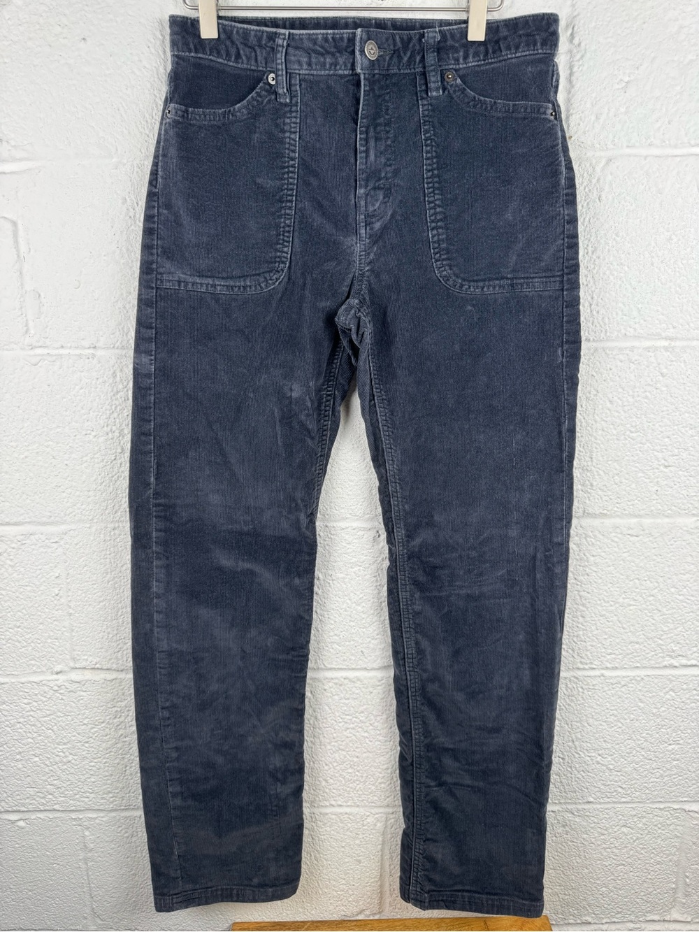 Patagonia Women’s Stand Up Corduroy Pants Size 29 Navy Organic Cotton Utility